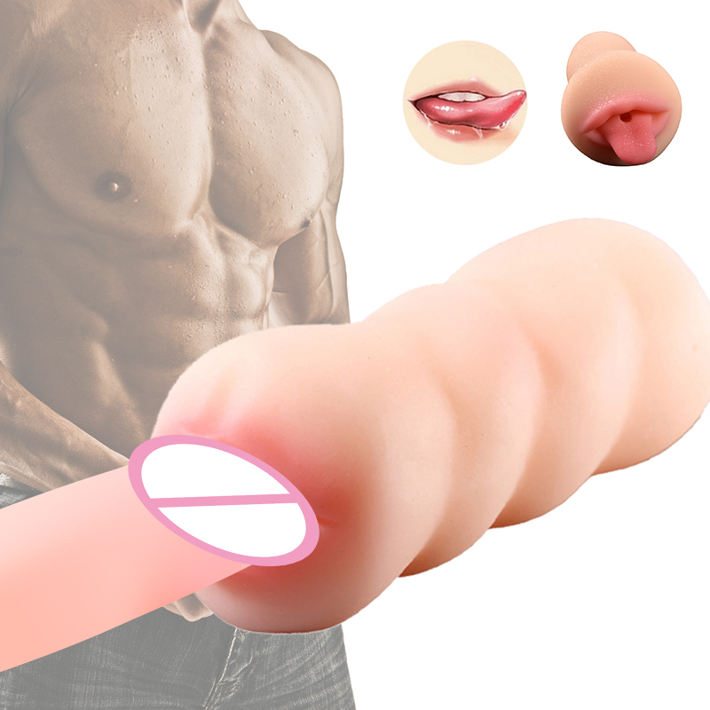 Portable Male Masturbator Cup Realistic Vagina Soft Silicone Manual Erotic Adult Sex Toy For Men - 37