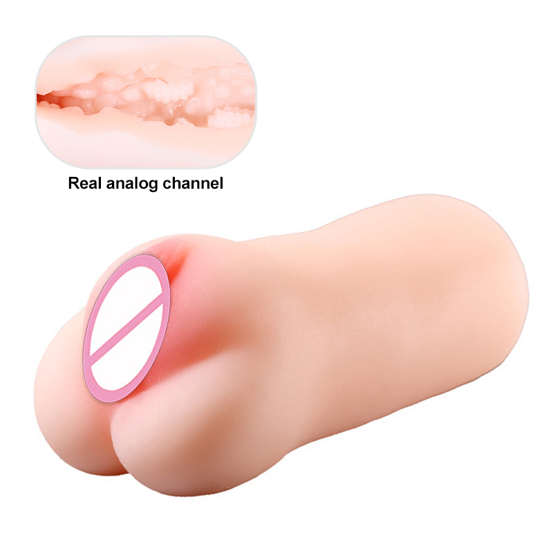 Portable Male Masturbator Cup Realistic Vagina Soft Silicone Manual Erotic Adult Sex Toy For Men - 34