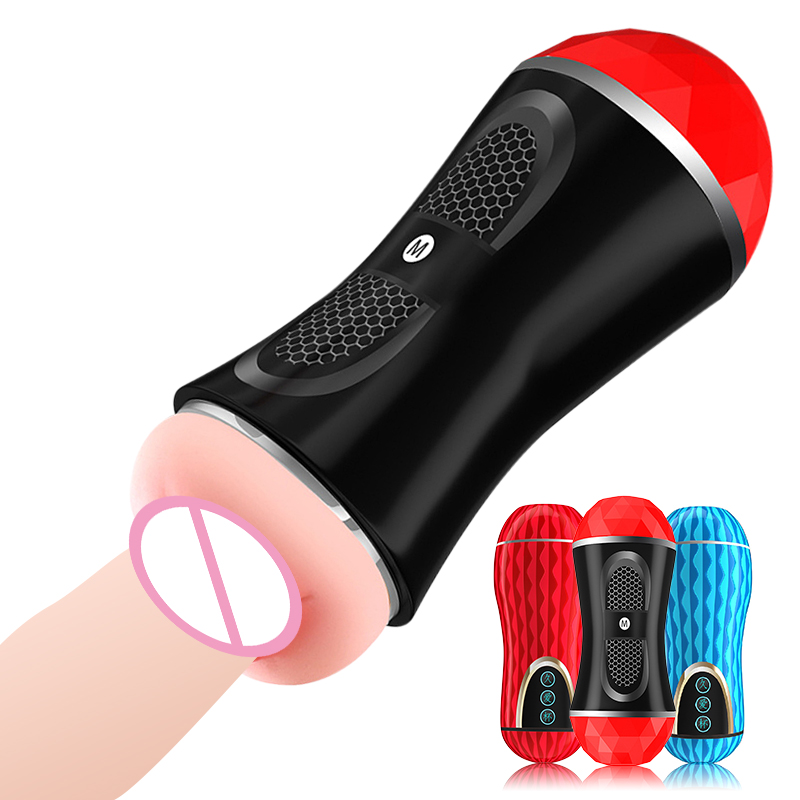 Portable Male Masturbator Cup Realistic Vagina Soft Silicone Manual Erotic Adult Sex Toy For Men - 15
