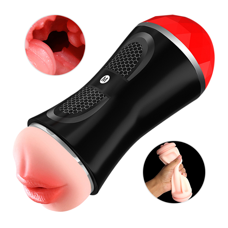 Portable Male Masturbator Cup Realistic Vagina Soft Silicone Manual Erotic Adult Sex Toy For Men - 9