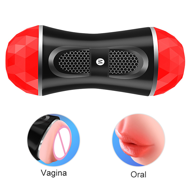 Portable Male Masturbator Cup Realistic Vagina Soft Silicone Manual Erotic Adult Sex Toy For Men - 8