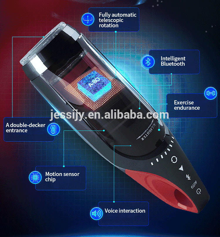 Intelligent Induction Male Masturbation Cup Rotary Telescopic Electric Voice Adult Sensual Sex Toy - 6