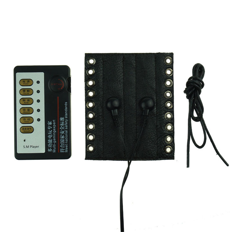 Electro Shock Penis Sleeve Bondage Cock Ring Mens Adult Bdsm Kit For Electrical Stimulation Sex Toys - 9