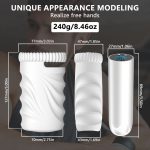 Male Penis Exerciser Vibrator Masturbator Cup Trainer Stimulate Massage Delay Lasting Stamina Sex Toys - 5