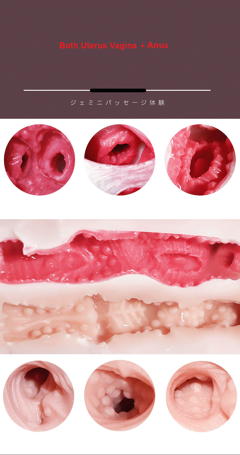 Realistic 3d Male Masturbator Lifelike Skin Texture Dual Vagina And Anus Adult Sex Doll For Men - 11