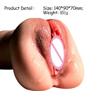 Pocket Pussy 18 & Artificial Realistic Vagina Male Masturbators Real Silicon Men Penis Sucking Cup Adult Sex Toys For - 6