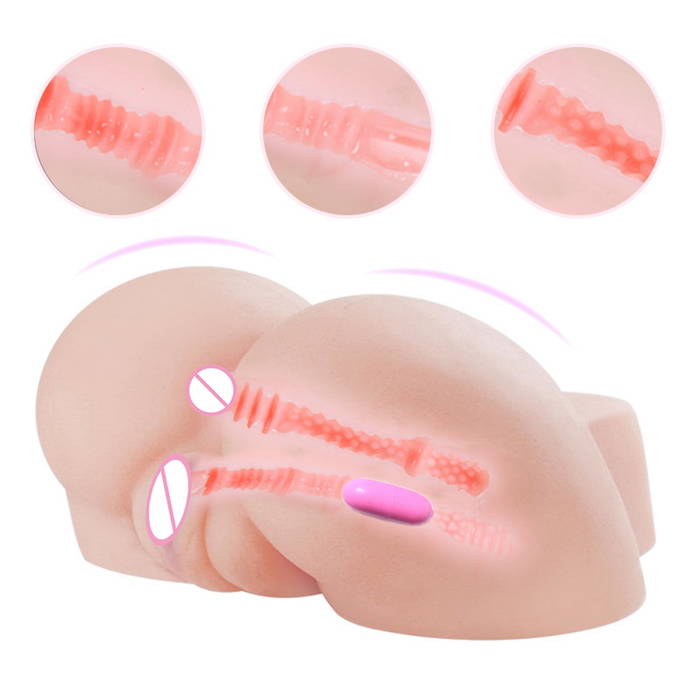 Dualchannel Male Masturbator Realistic Artificial Vagina Anus Adult Sexual Wellness Pleasure Toy - 4