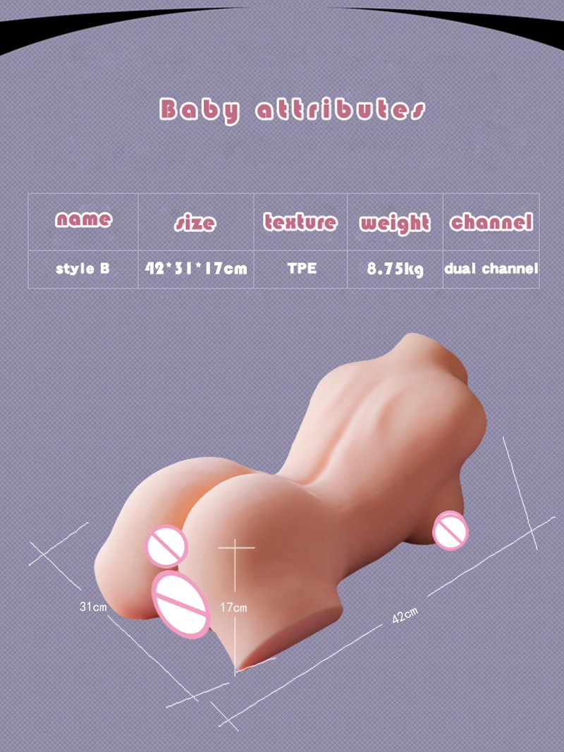 Large Size Realistic Silicone Love Doll 4d Sensual Body Dual Entry Adult Toy For Men - 6