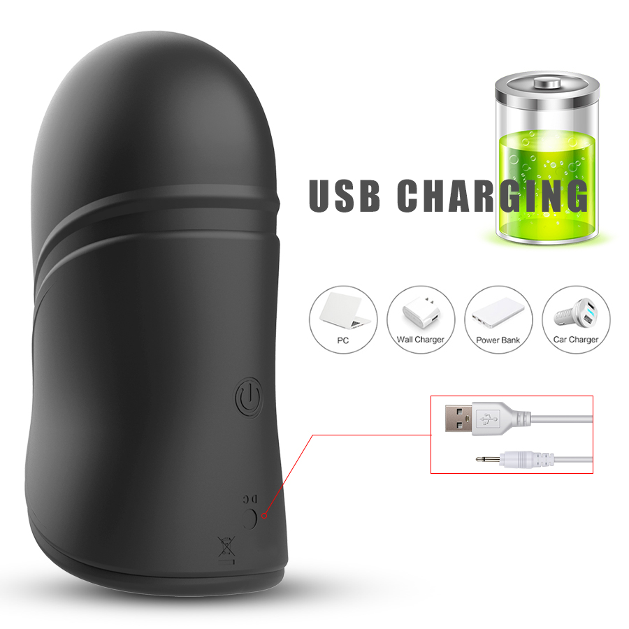 Male Masturbator Toy With Electric Pulse Vibrators Mens Penis Training Device Delay Ejaculation Stimulators For Adult Pleasure - 5