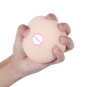 Silicone Artificial Breasts False Chest Male Masturbation Stress Squeeze Ball Adult Products Sex Toys - 2