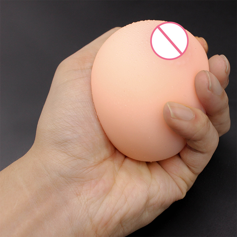 Silicone Realistic Artificial Breasts Stress Relief Squeeze Ball Adult Sex Toy For Male Masturbation - 9