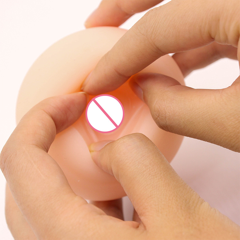 Silicone Realistic Artificial Breasts Stress Relief Squeeze Ball Adult Sex Toy For Male Masturbation - 3