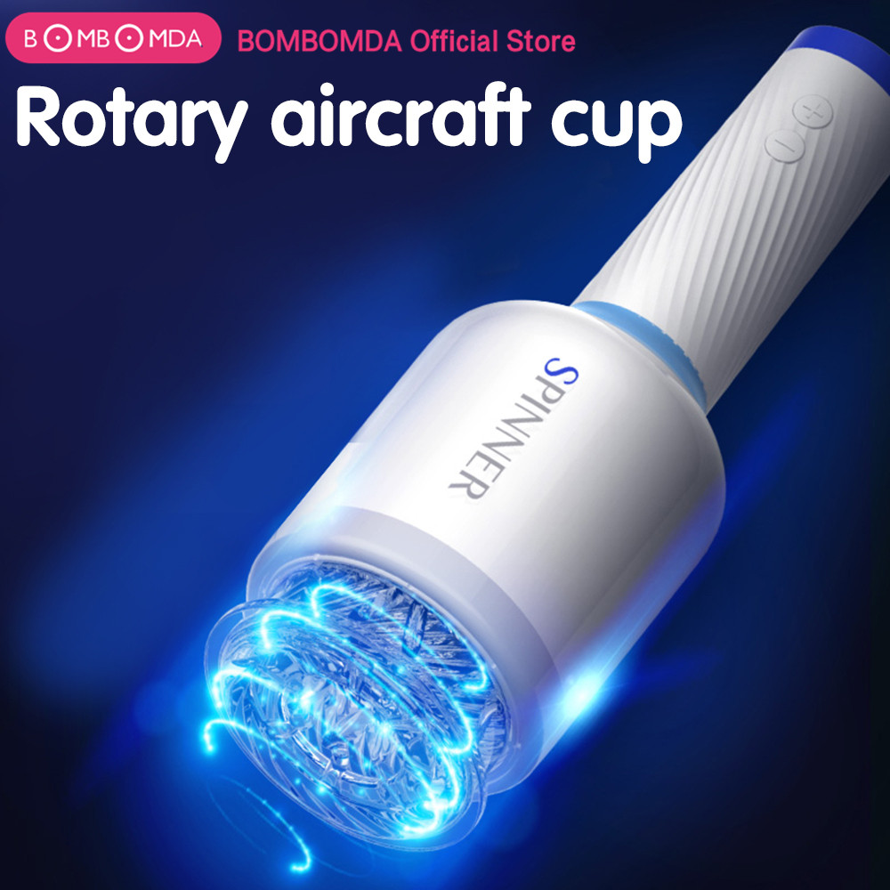 Mens Automatic Rotating Piston Masturbator Oral Blowjob Artificial Vagina Adult Sex Toy Vibrator - 1
