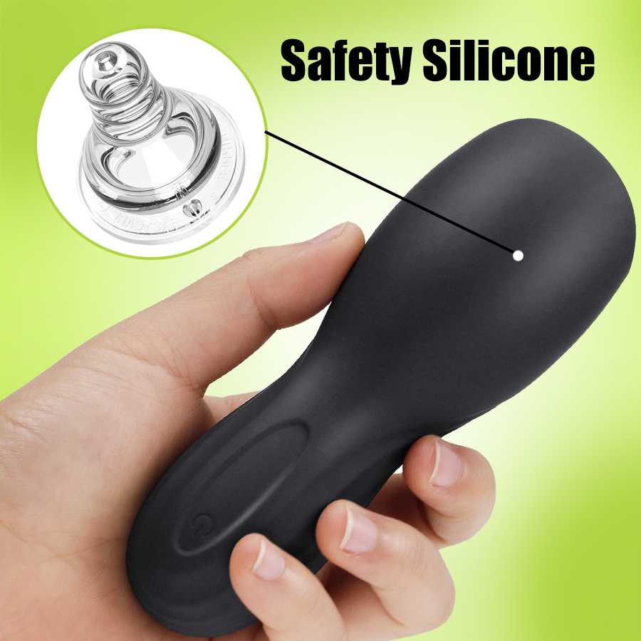 Deluxe 10mode Male Vibrator Silicone Waterproof Rechargeable Intimate Pleasure Toy For Men - 11