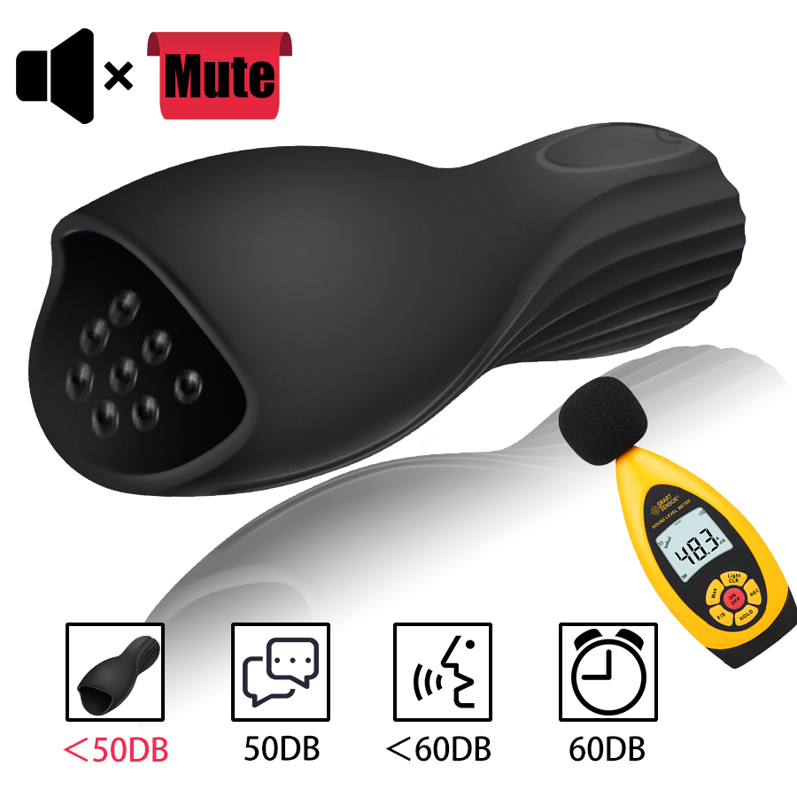 Deluxe 10mode Male Vibrator Silicone Waterproof Rechargeable Intimate Pleasure Toy For Men - 10