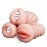 Vagina Real Pocket Pussy Male Masturbator 3 Style Toys For Adult Erotic Sexy Mouth Aritificial Vaginal Anal Sex Men Intima