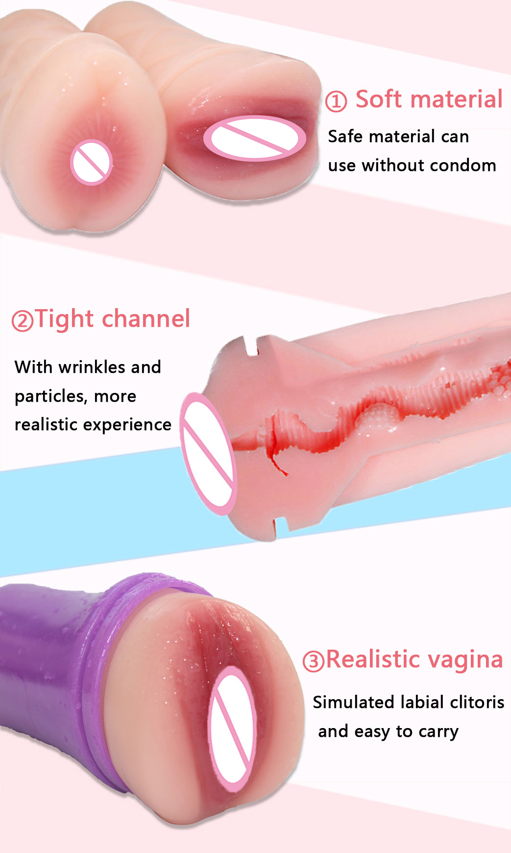 Male Masturbator Cup Realistic Vagina Adult Sex Toy For Enhanced Pleasure And Erotic Stimulation - 9