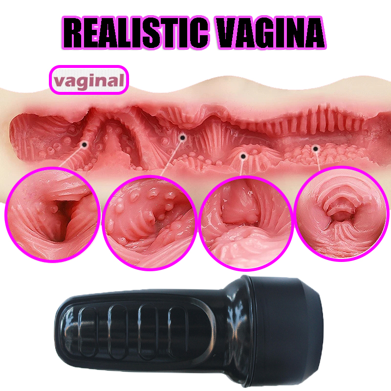 Male Masturbator Cup Realistic Vagina Adult Sex Toy For Enhanced Pleasure And Erotic Stimulation - 4