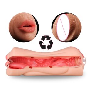 Mouth Blowjob Sex Toy For Man Vagina Real Pussy Masturbator Cup Penis Masturbation Machine Masturbateur Homme Male Tools - 3