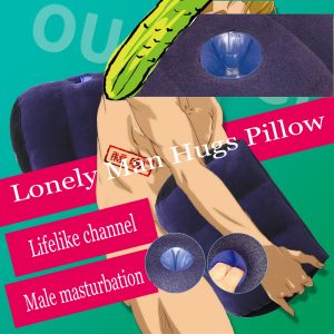Men Dry Humping Pillows Inflatable Doll Male Masturbation Air Pillow Covers Adult Sex Toy For Partner - 2