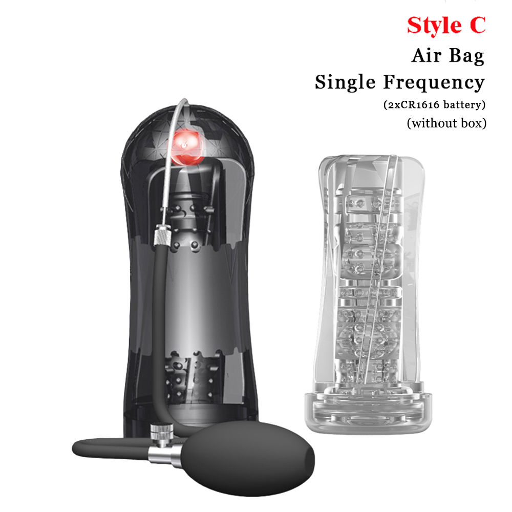 Mens Masturbator With Suction Vibrating Penis Pump Intimate Massager Sexual Wellness Stimulator Toy - 28