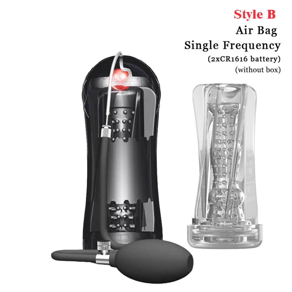 Mens Masturbator With Suction Vibrating Penis Pump Intimate Massager Sexual Wellness Stimulator Toy - 27