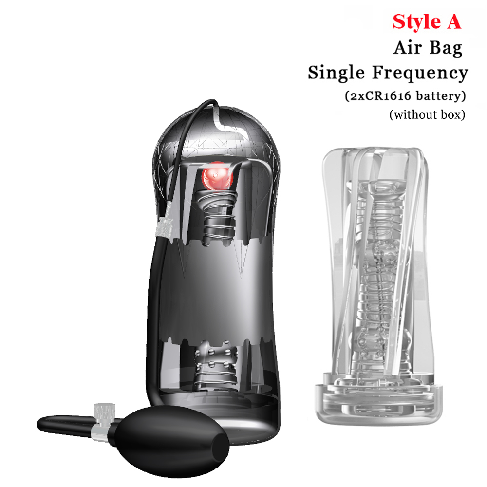 Mens Masturbator With Suction Vibrating Penis Pump Intimate Massager Sexual Wellness Stimulator Toy - 26