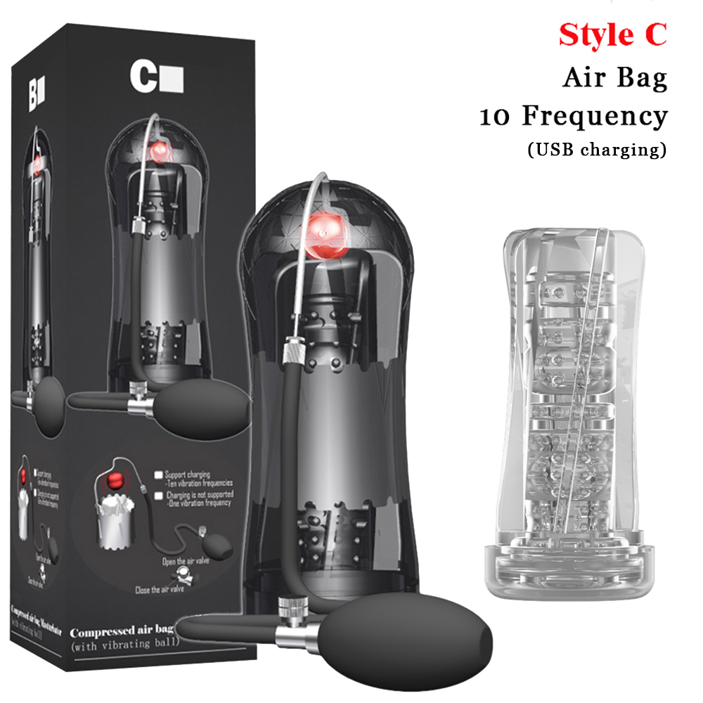 Mens Masturbator With Suction Vibrating Penis Pump Intimate Massager Sexual Wellness Stimulator Toy - 23