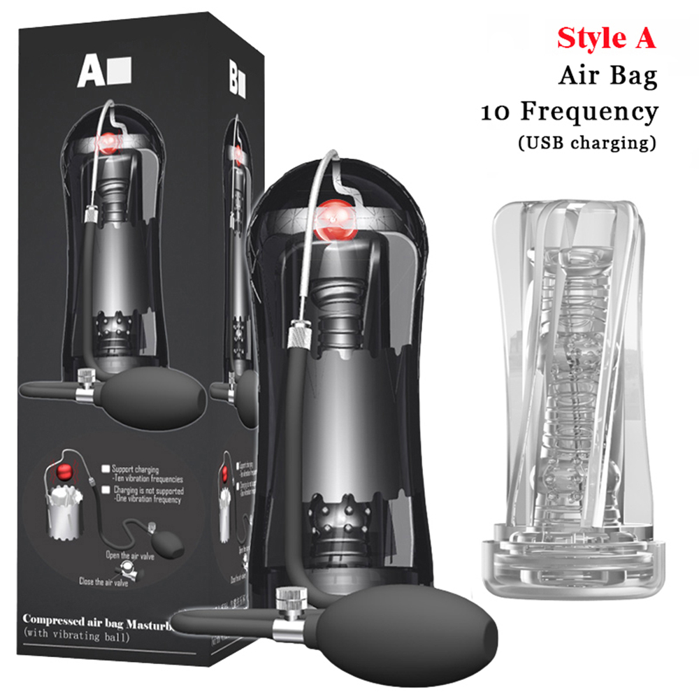 Mens Masturbator With Suction Vibrating Penis Pump Intimate Massager Sexual Wellness Stimulator Toy - 21