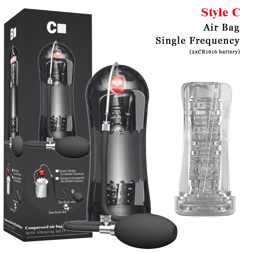 Mens Masturbator With Suction Vibrating Penis Pump Intimate Massager Sexual Wellness Stimulator Toy - 20