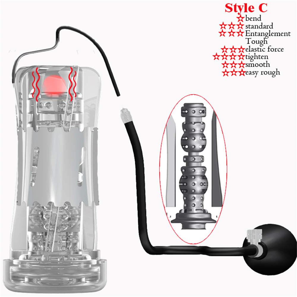 Mens Masturbator With Suction Vibrating Penis Pump Intimate Massager Sexual Wellness Stimulator Toy - 13