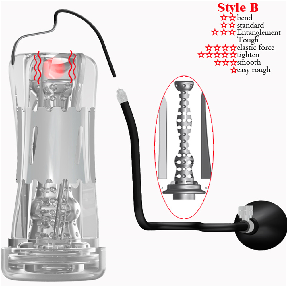 Mens Masturbator With Suction Vibrating Penis Pump Intimate Massager Sexual Wellness Stimulator Toy - 12