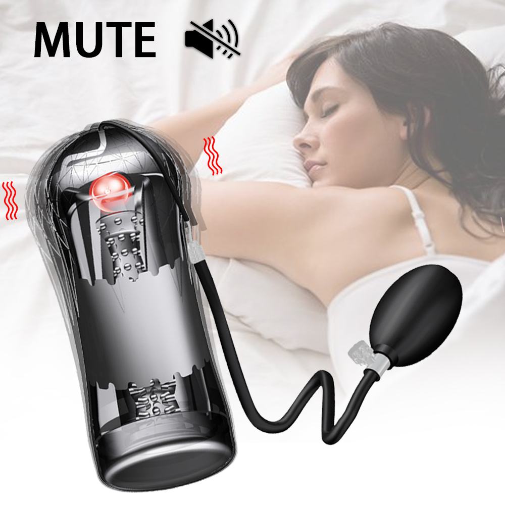 Mens Masturbator With Suction Vibrating Penis Pump Intimate Massager Sexual Wellness Stimulator Toy - 10