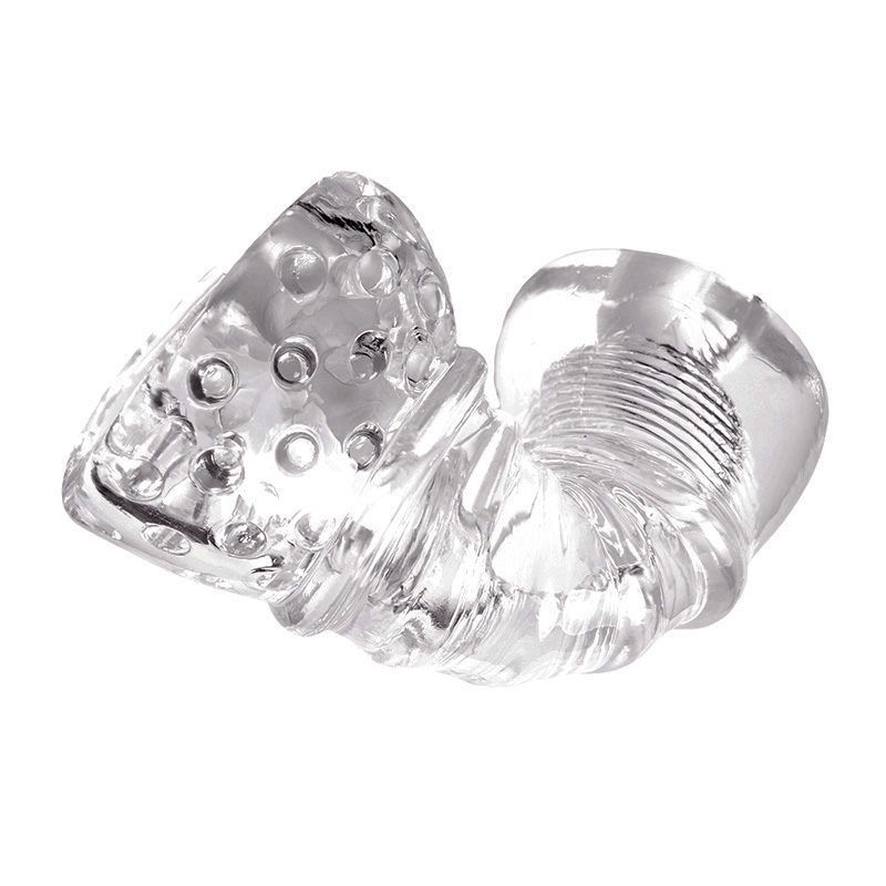 Male Masturbator Toy Soft Transparent Jelly Pocket Pussy Lifelike Vagina Intimate Adult Sex Toy For Men - 22