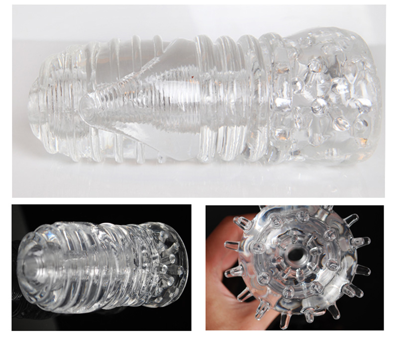 Male Masturbator Toy Soft Transparent Jelly Pocket Pussy Lifelike Vagina Intimate Adult Sex Toy For Men - 20