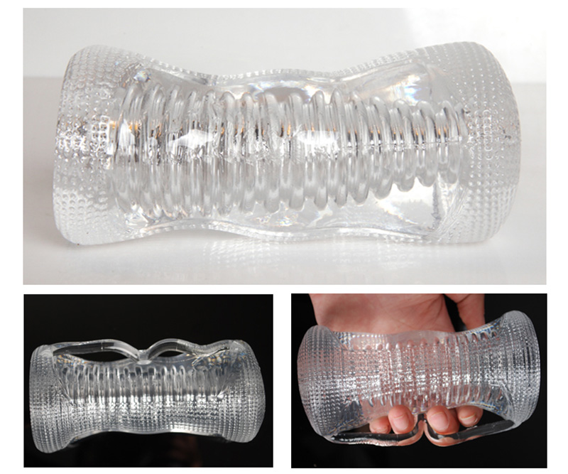 Male Masturbator Toy Soft Transparent Jelly Pocket Pussy Lifelike Vagina Intimate Adult Sex Toy For Men - 14