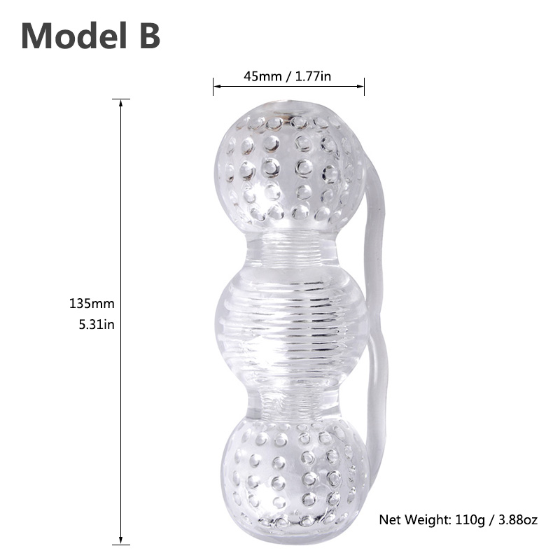 Male Masturbator Toy Soft Transparent Jelly Pocket Pussy Lifelike Vagina Intimate Adult Sex Toy For Men - 10