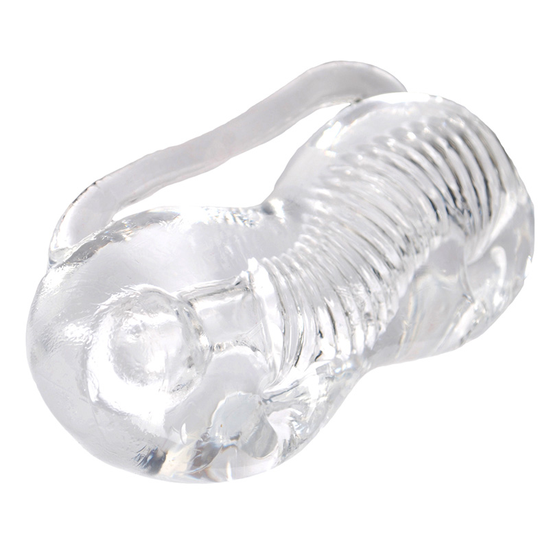 Male Masturbator Toy Soft Transparent Jelly Pocket Pussy Lifelike Vagina Intimate Adult Sex Toy For Men - 8