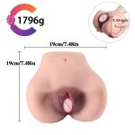 Free Women's Buttocks Silicone Aircraft Toys Adult Sex Products Toy - 3