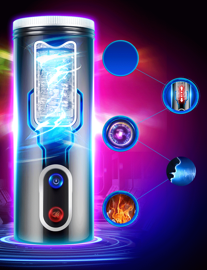 Deluxe Automatic Telescopic Male Masturbator Rotating Heating Electric Pleasure Machine Adult Toy For Men - 13