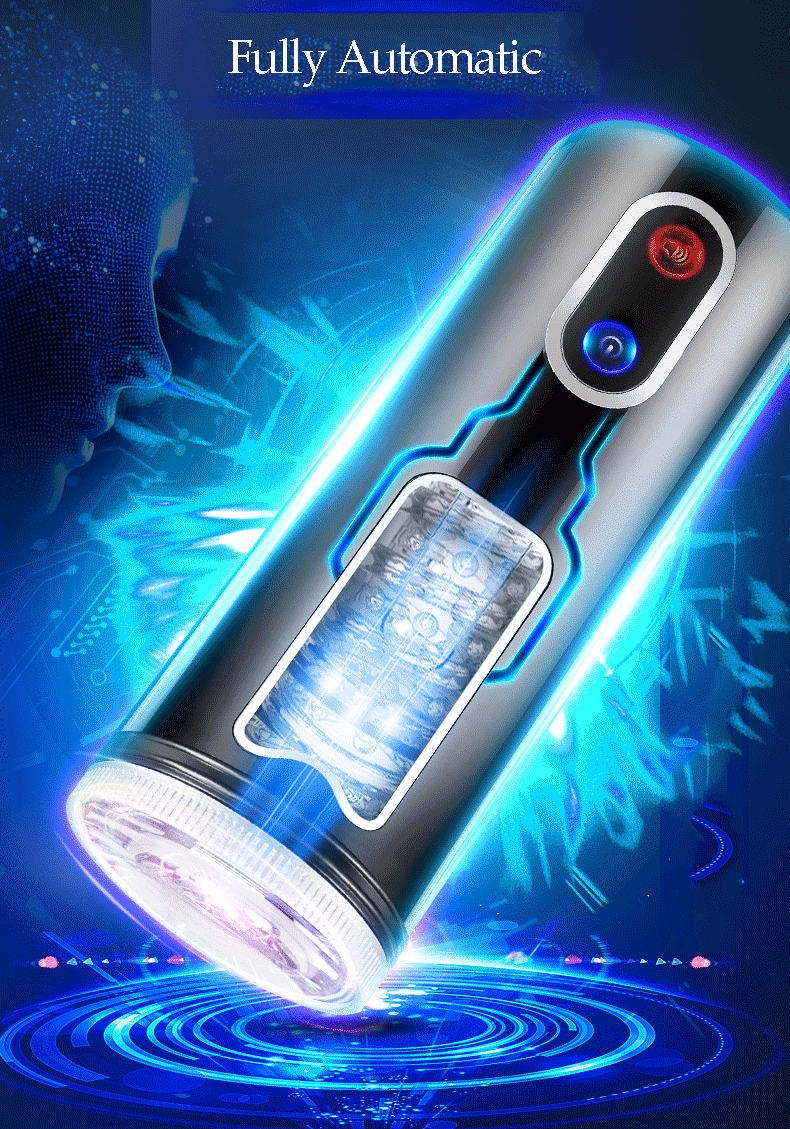 Deluxe Automatic Telescopic Male Masturbator Rotating Heating Electric Pleasure Machine Adult Toy For Men - 1