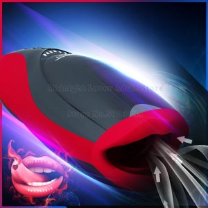 Deep Throat Blowjob Vibrating Masturbator For Men Heating Real Mouth Clip Sucking Oral Sex Male Adult Toys
