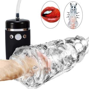 Masturbation For Men Super Strong Power Suck Vibrating 3d Realistic Silicone Stamina Enhancement Training Pocket Pussy