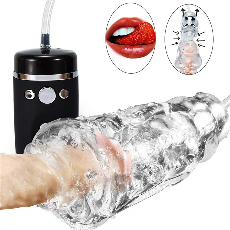 Mens 3d Realistic Silicone Stamina Enhancer Superpowerful Vibrating Suction Training Masturbation Device - 3