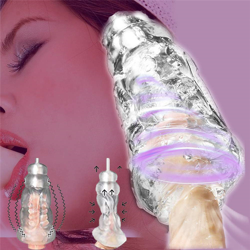 Mens 3d Realistic Silicone Stamina Enhancer Superpowerful Vibrating Suction Training Masturbation Device - 2