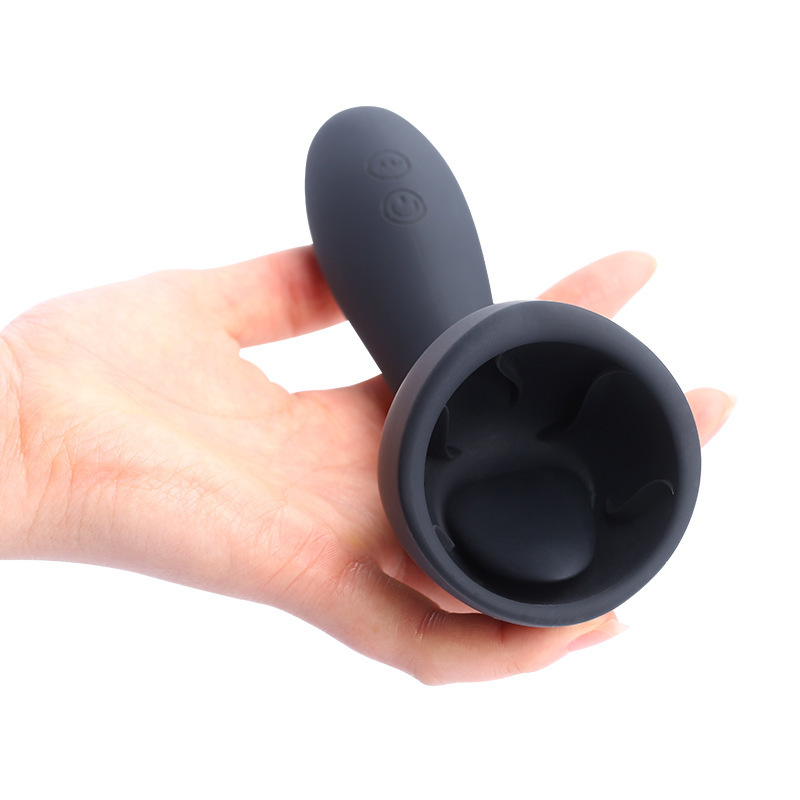 Mens Vibrating Masturbator Cup Glans Stimulator Penis Trainer Delay Massager Sensual Erotic Adult Sex Toy - 2