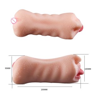 Tpr Male Masturbator Cup Realistic Mouth Oral Sex Toys Vagina Pussy Tongue For Men Adult Products Gift Erotic Shop - 2