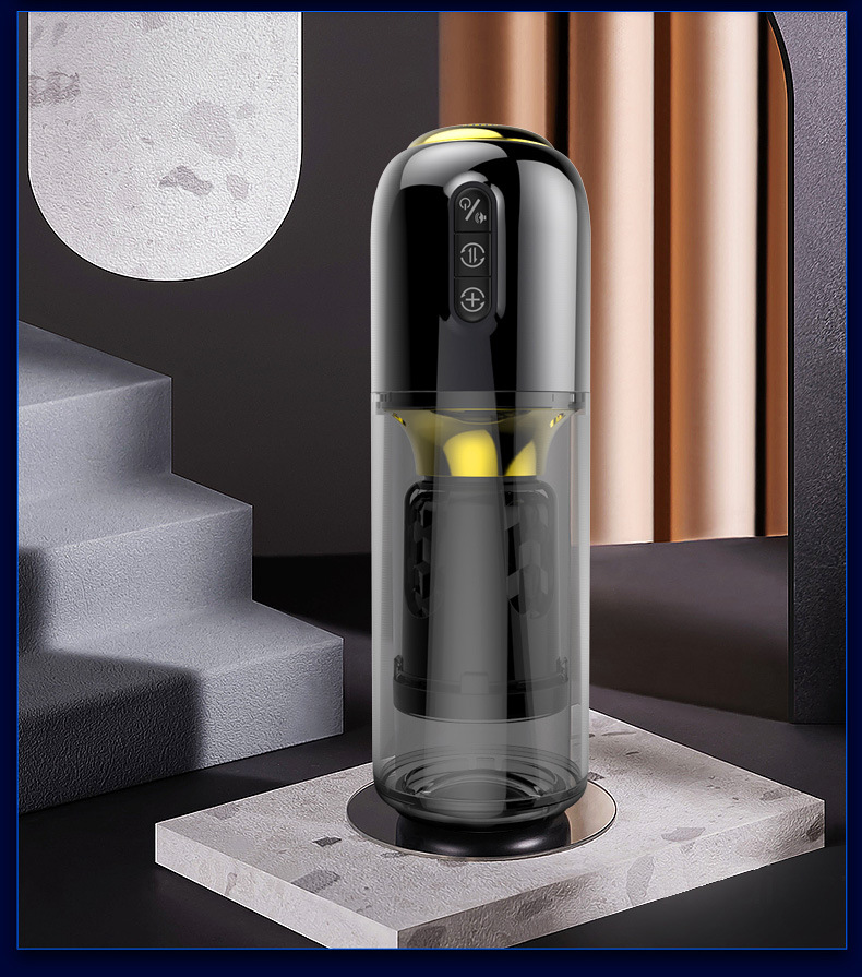 Automatic Telescopic Realistic Male Masturbator Rotating Artificial Vagina Pleasure Enhancing Sex Toy For Men - 12