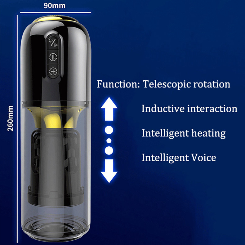 Automatic Telescopic Realistic Male Masturbator Rotating Artificial Vagina Pleasure Enhancing Sex Toy For Men - 10
