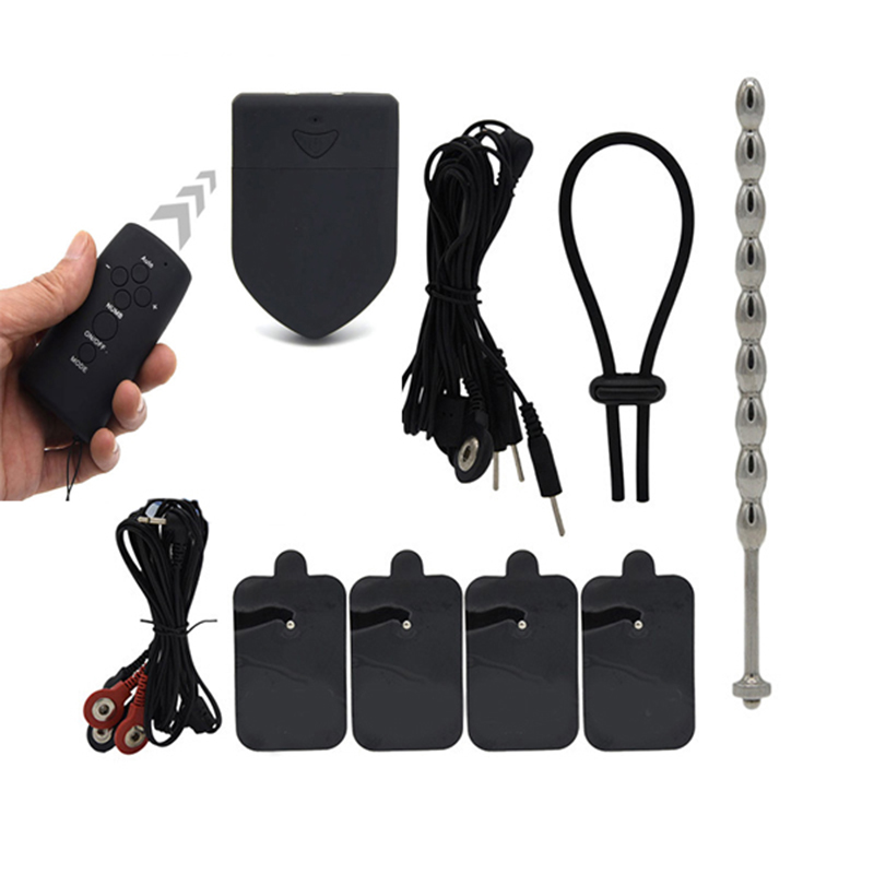 Wireless Remote Control Adult Sex Toy Kit Anal Plug Urethral Catheter Nipple Clitoris Stimulator Penis Ring For Couples - 13